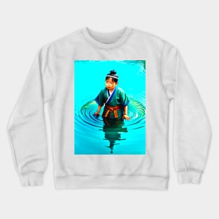 Oriental boy in the magical lake Crewneck Sweatshirt